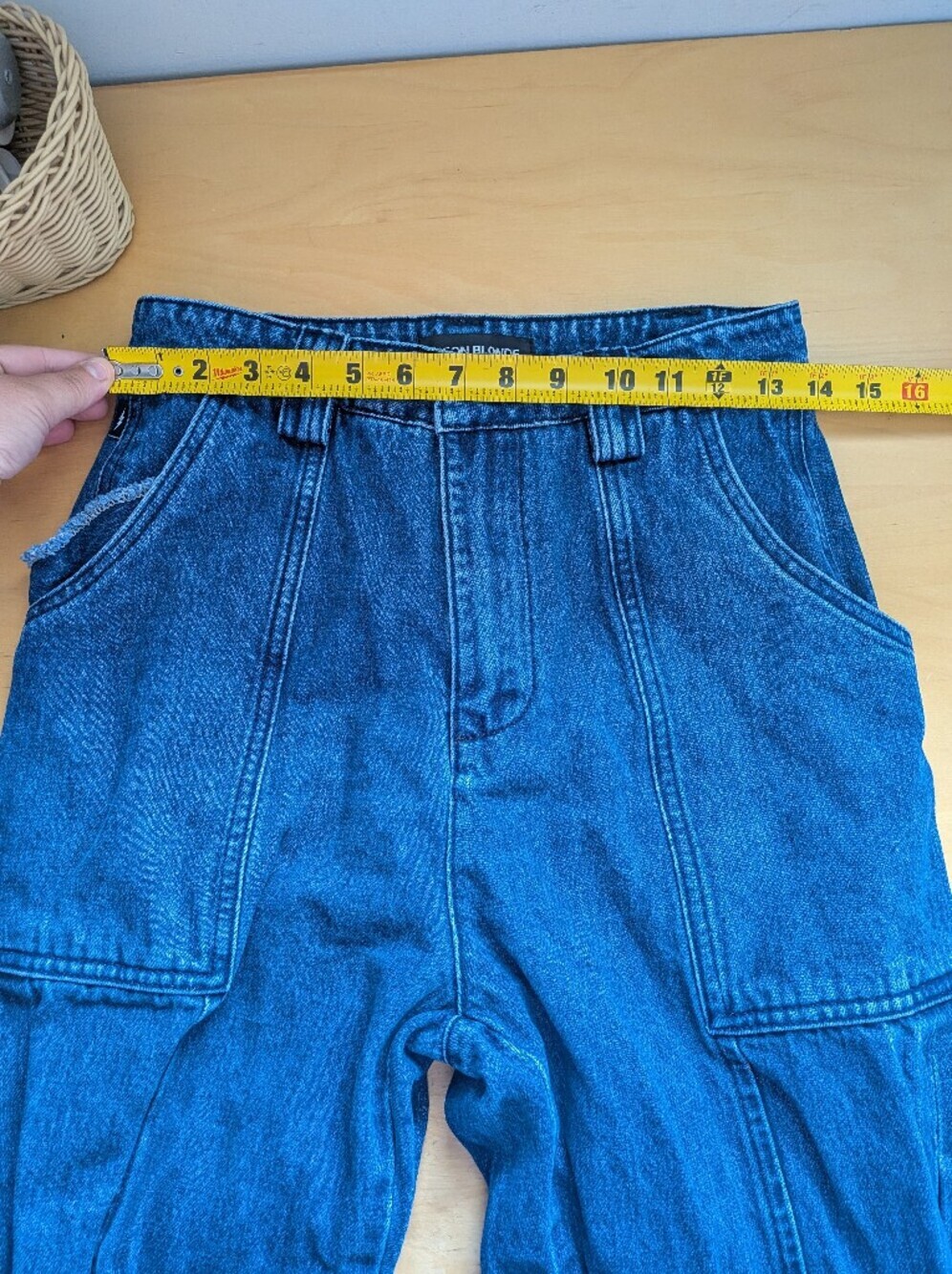 NEON BLONDE Bombshell Jolie High Waist Jeans Women Size 26 100% Cotton Blue - Picture 11 of 14